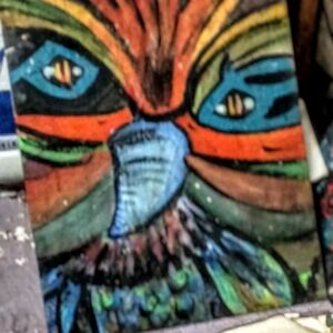 OWL OF COLOR - Vibrant Multicolor Bird Artwork